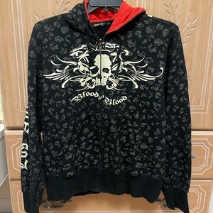 Y2k smet hoodie ( gothic, punk) ed hardy owner